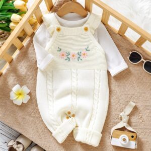 JARDINERA TEJIDA HILO DE ALGODON 3-6 M- No incluye Body-