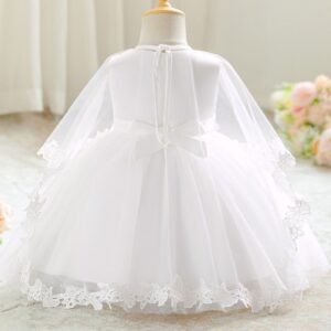 VESTIDO BAUTISMO CON CAPA  T 9-12 MESES