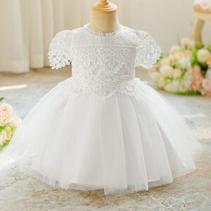 VESTIDO BAUTISMO TUL T 9-12 MESES