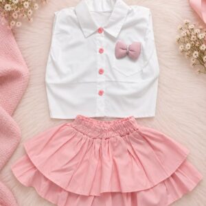 CONJUNTO DE DOS PIEZAS SHORT POLLETA + CAMISA T 18-24 MESES