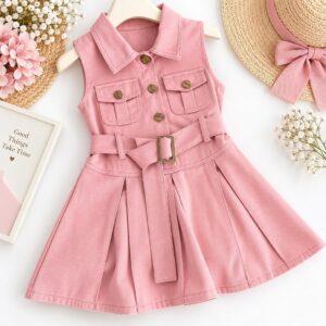 VESTIDO DE JEANS CON CINTO T 5AÑOS